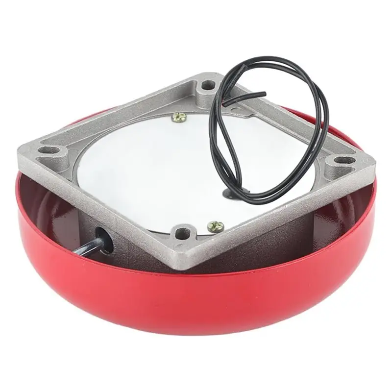 CB-6B 95Db 5.9In Aluminum Base Electric Round Fire Alarm Bell, For School, Home Security For Elevator Industrial AC 110V