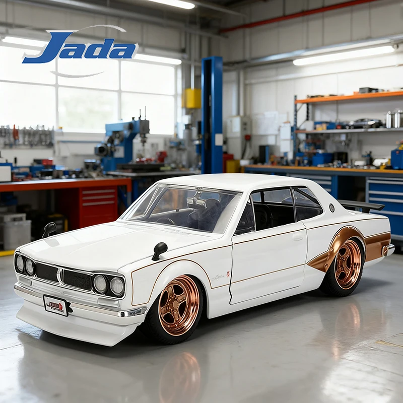 جادا 1:24 JDM نيسان سكاي لاين 2000 GTR 1971 سبيكة سيارة Diecasts ولعبة المركبات نموذج سيارة مصغرة مقياس نموذج سيارة للأطفال