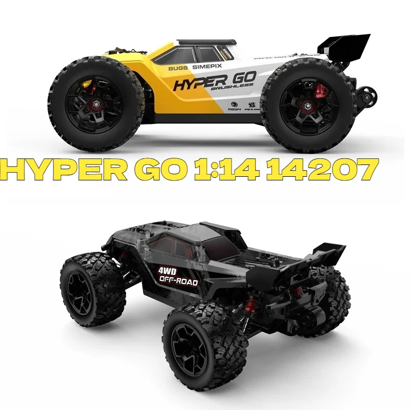 

MeiJiaXin HYPER GO 1:14 Brushless 14207 Remote Control Car High-Speed Monster Truck Off-Road Racing Double Shell Toy RC Cars