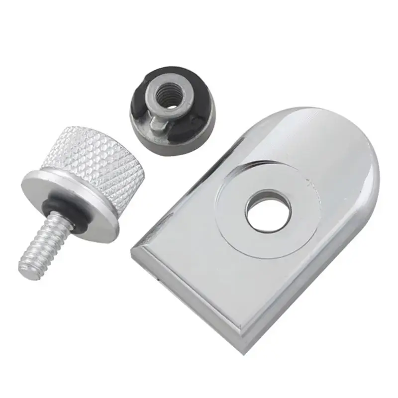 Screw Mount Knob Cover Nut Kit Rear Fender Seat Bolt Tab For Sportster XL 883 1200 Dyna Softail Touring Hardware-X59A
