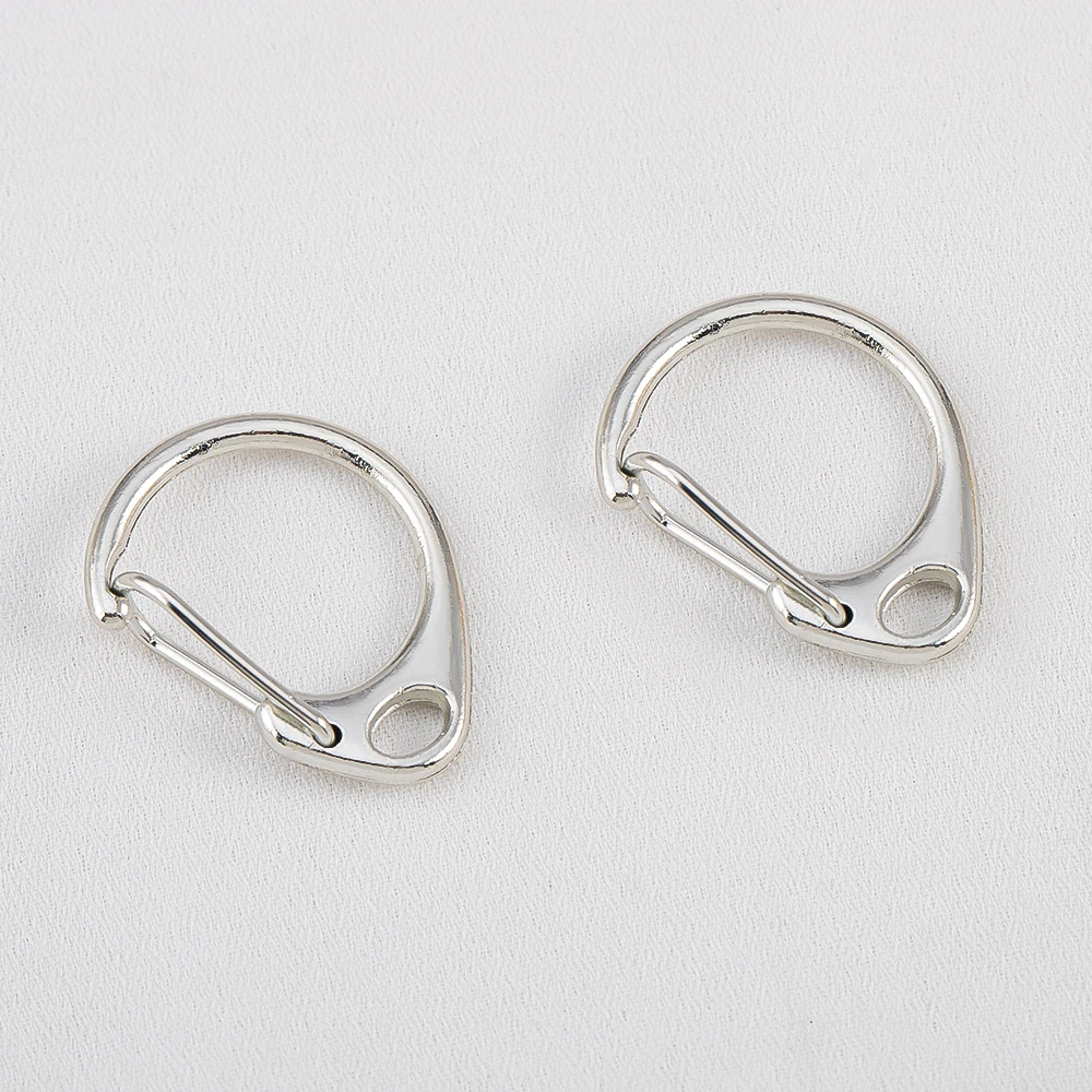 10pcs D Snap Hook Lobster Clasp Keychain Rings