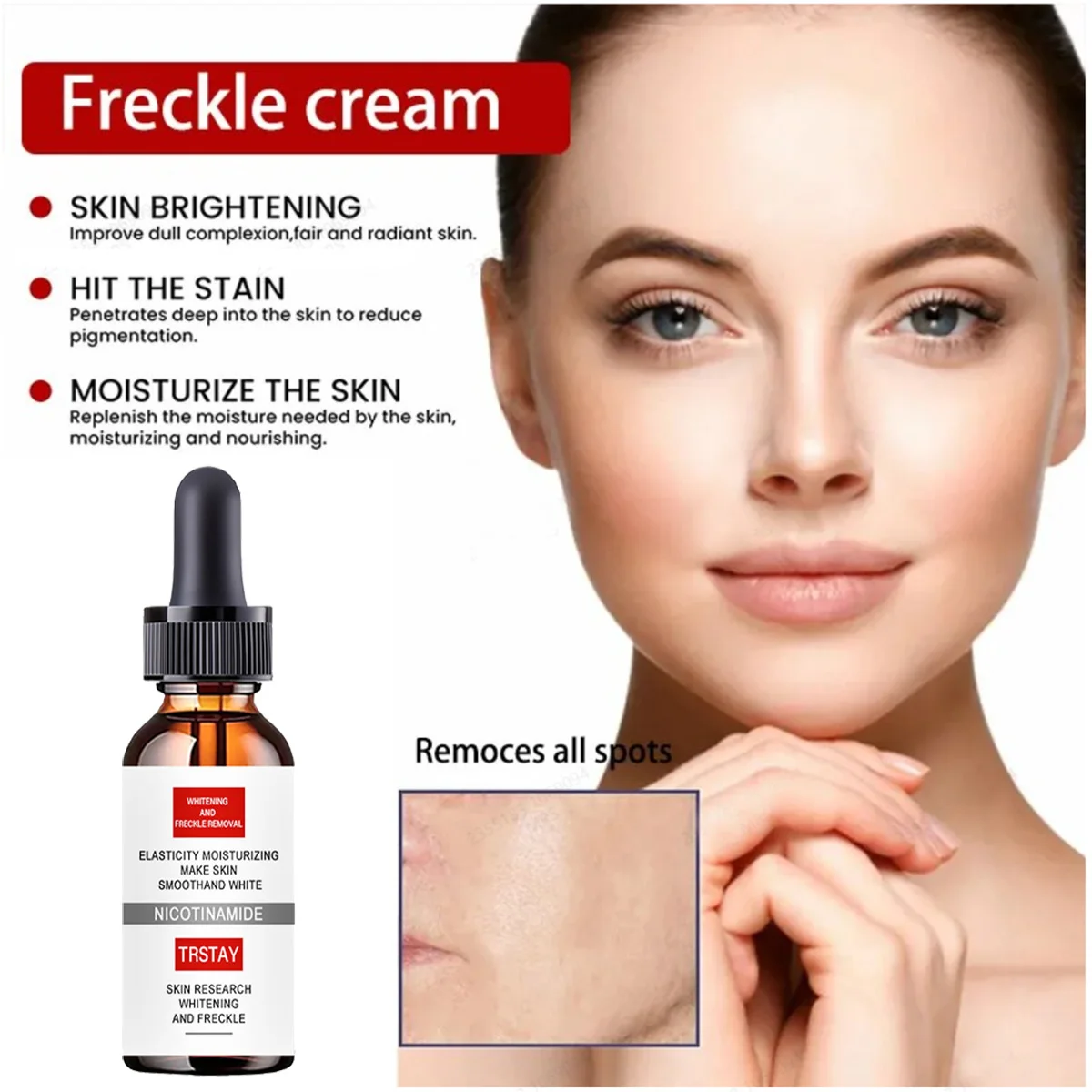 TRSTAY Facial Essence Vitamin C Salicylic Acid Hyaluronic Acid Nicotinamide Retinol Skin Care for Mother & Kids