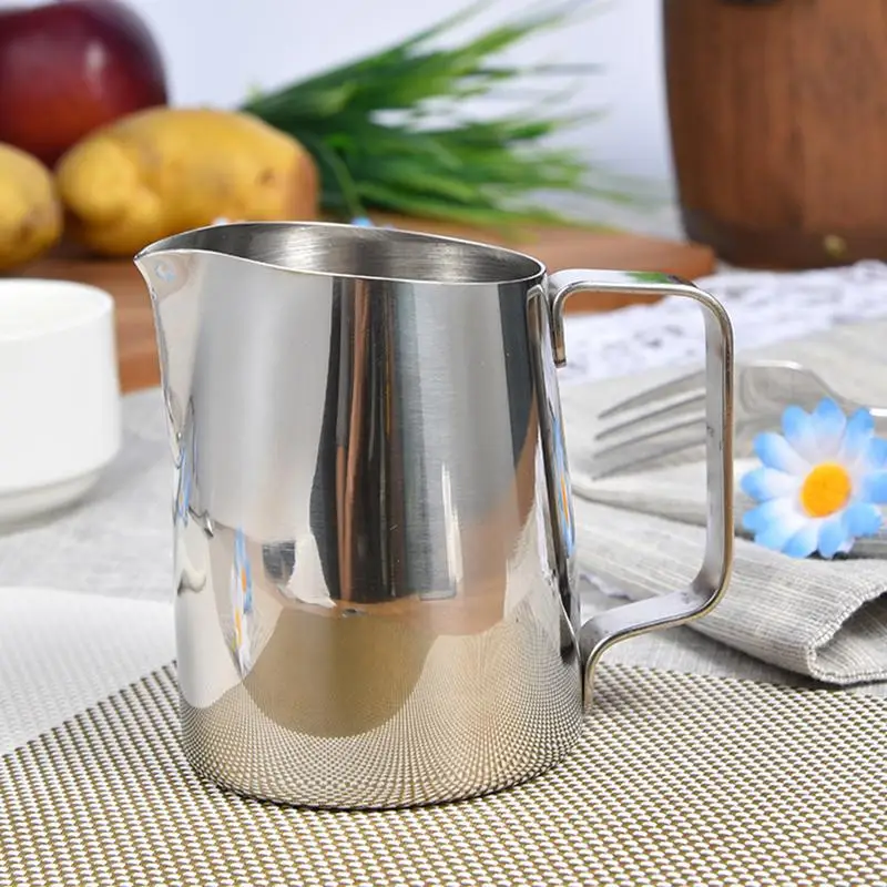 Stainless Steel Milk Frothing Jug Multi Use Milk Pitcher Espresso Jug For Household Kitchen Barista Measurement Jug Kitchen Tool