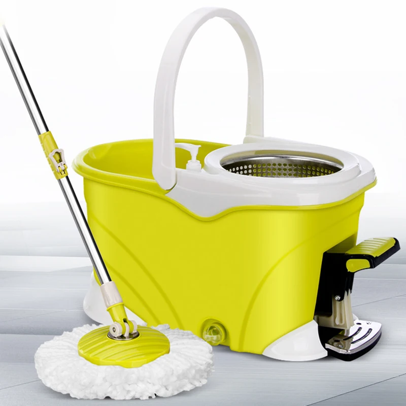 Spin Mop and Bucket with Wringer Set,Foot Pedal Spinning Mop Floor Cleaning System for Hardwood Laminate Tile Floors