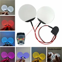 Round DIY Masks Flexible Bendable Eyes Kits for Helmet Cosplay Eye Modified Mask Accessories Can Cropped Halloween Gift