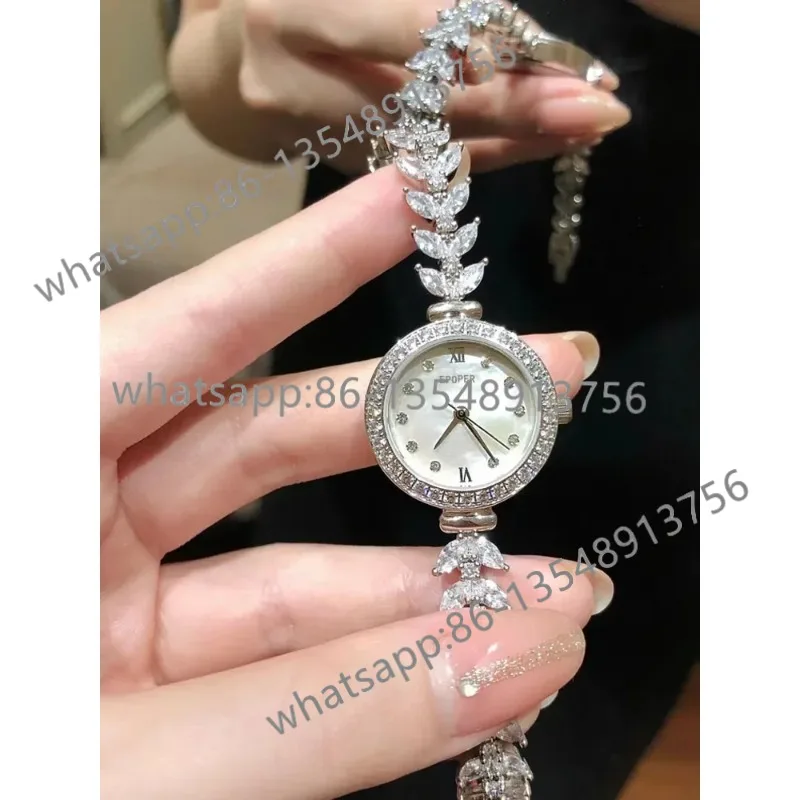 Women's watch brand waterproof diamond English watch dial spot
