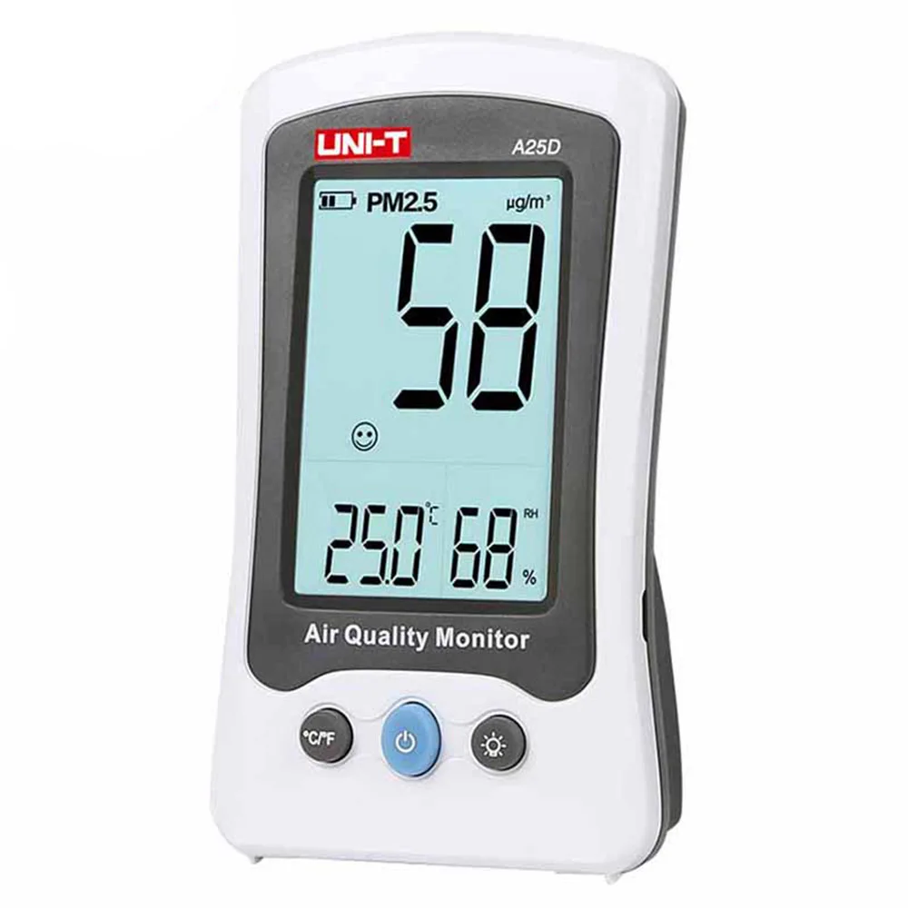 

UNI-T A25D PM2.5 Air quality Detector Portable Temperature Humidity Detection Three Tests