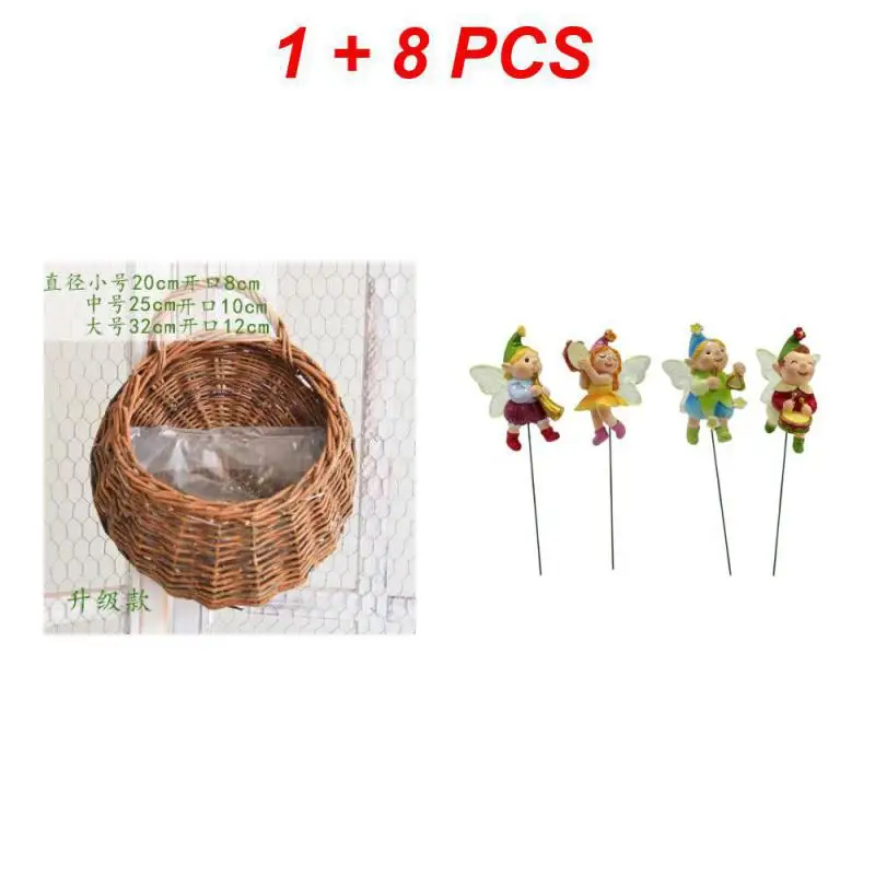 

Pot Plants Holder Florist Pastoral Durable Breathable Functional Plant Basket Durable Pot Decor Rattan Trendy Flower Basket