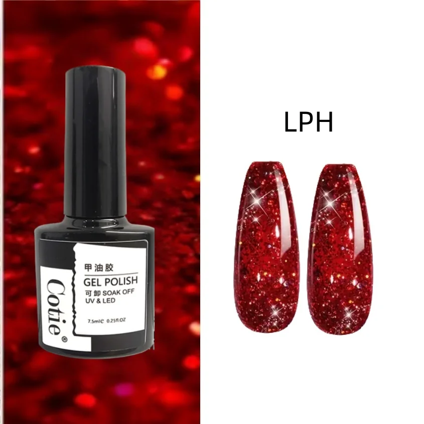 Set di smalti gel natalizi a 6 colori, tono champagne verde, rosso, glitter argento, perfetto per le vacanze autunnali di Capodanno