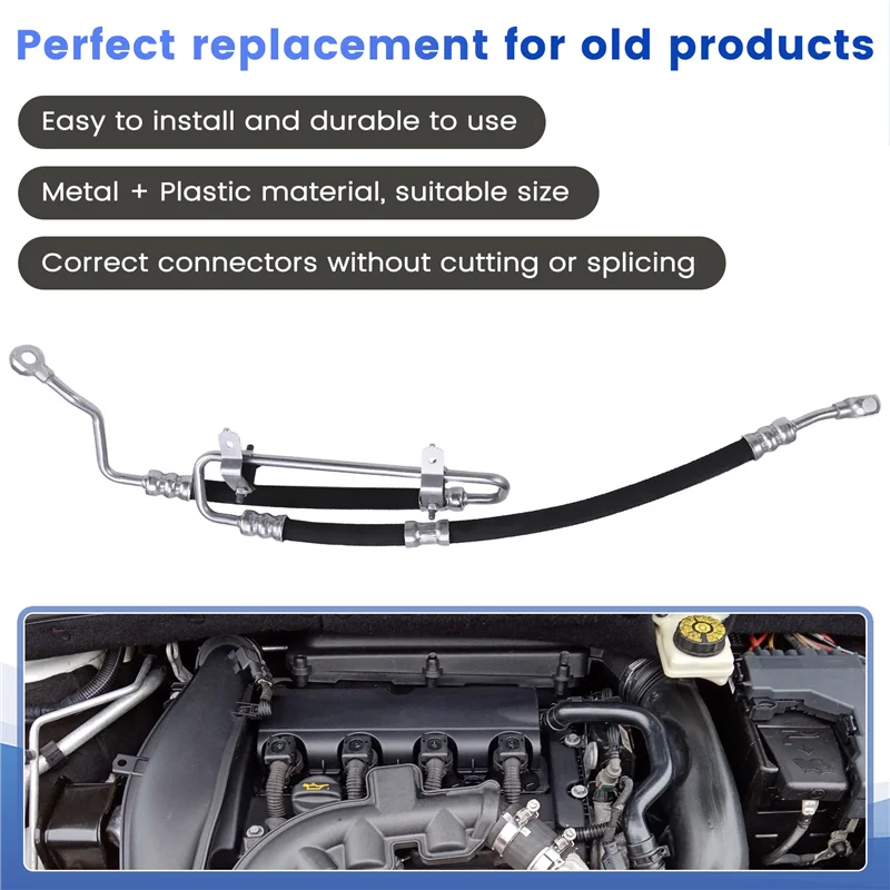 

ABTC-32416786384 Car Power Steering Pressure Hose For BMW 1 3 X1 E81 E87 116I 118I 120I E91 E91 E92 318I 2004-2015 6786384