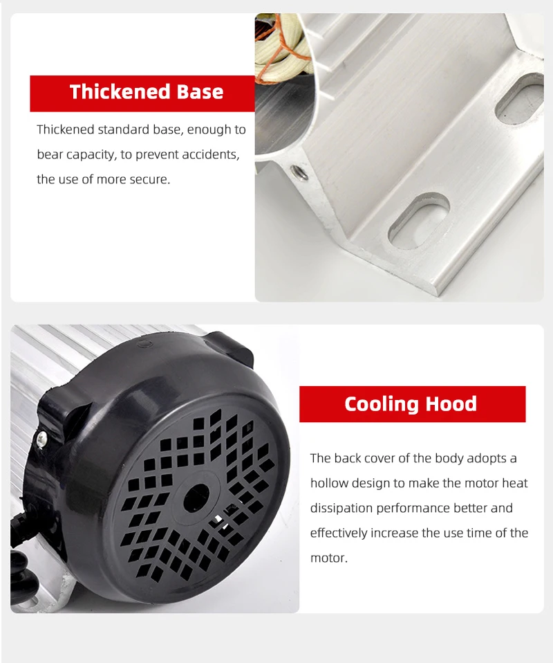 عالية الطاقة عالية السرعة 48 فولت 60 فولت 1000 واط محركات تيار مستمر 3 عجلة العربة مع محرك كهربائي دراجة ثلاثية العجلات المحرك #3