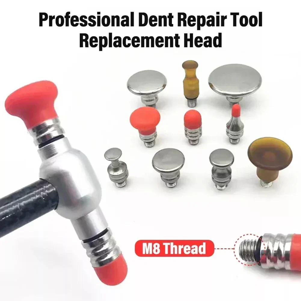 

2/3Pcs Dent Repair Tools Paintless Dent Repairing Kit Auto Body Dent Repair Hammer Replacement Heads Rubber Tip Set