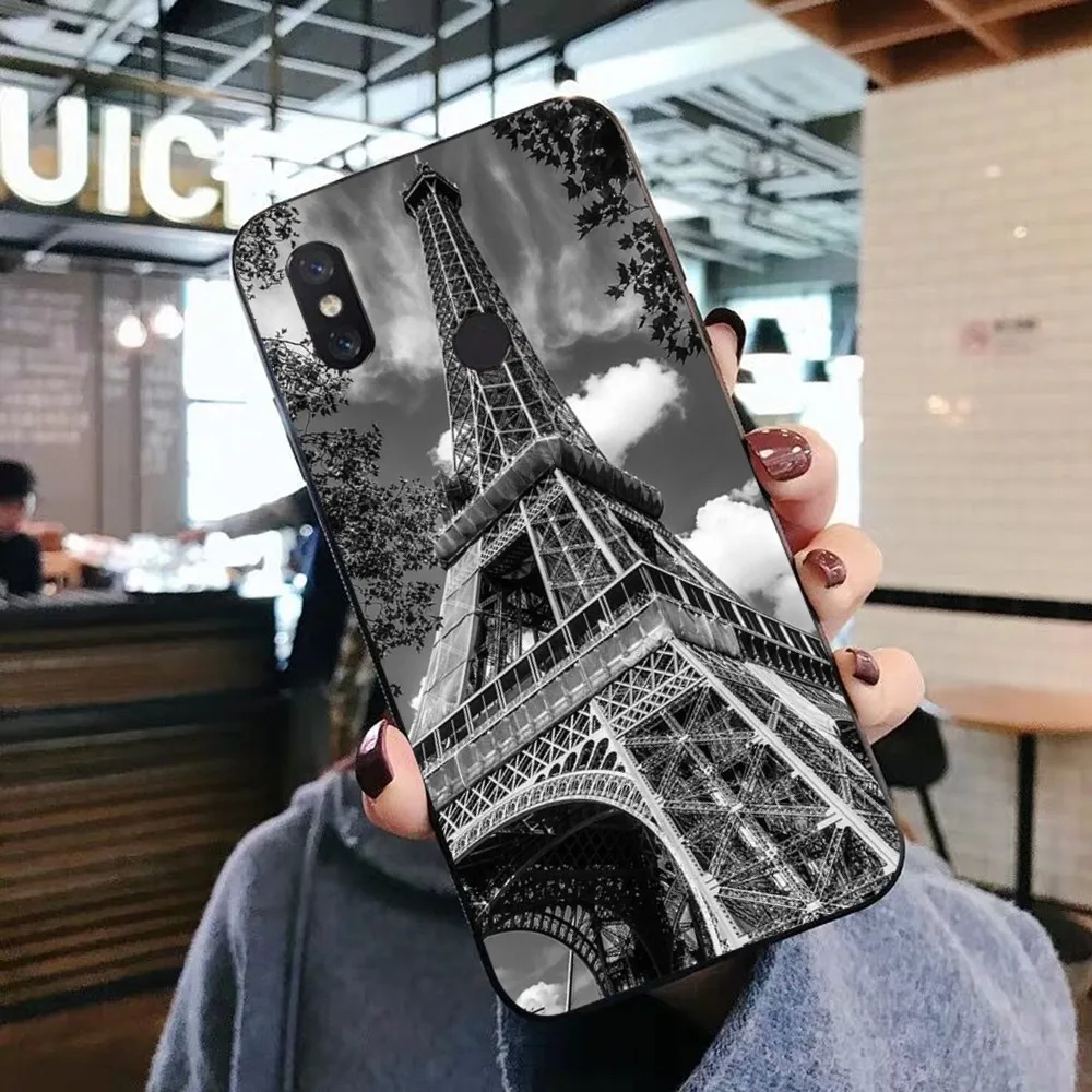 Capa de telefone Paris Torre Eiffel para Xiaomi, Mi 5X, 8, 9, 10, 11, 12 Lite, Pro, 10T, PocoM3 Pro, Note 10 Pro Lite