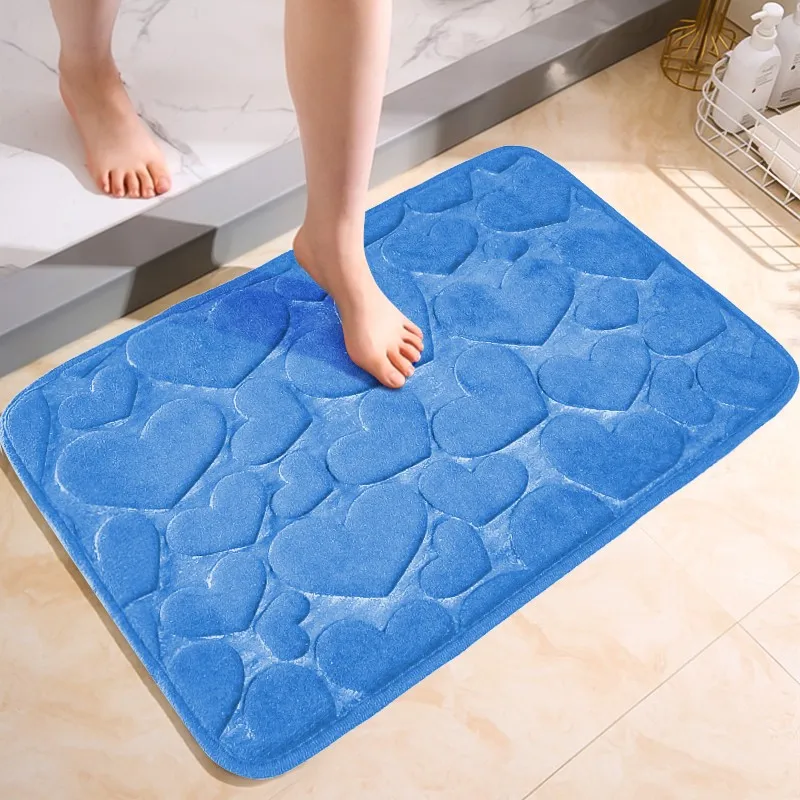 Bath Mat Rug, Ultra Soft Non Slip and Absorbent Memory Foam Bathroom Rug, Machine Wash Dry, Comfortable, Thick Bath Rug Carpet f