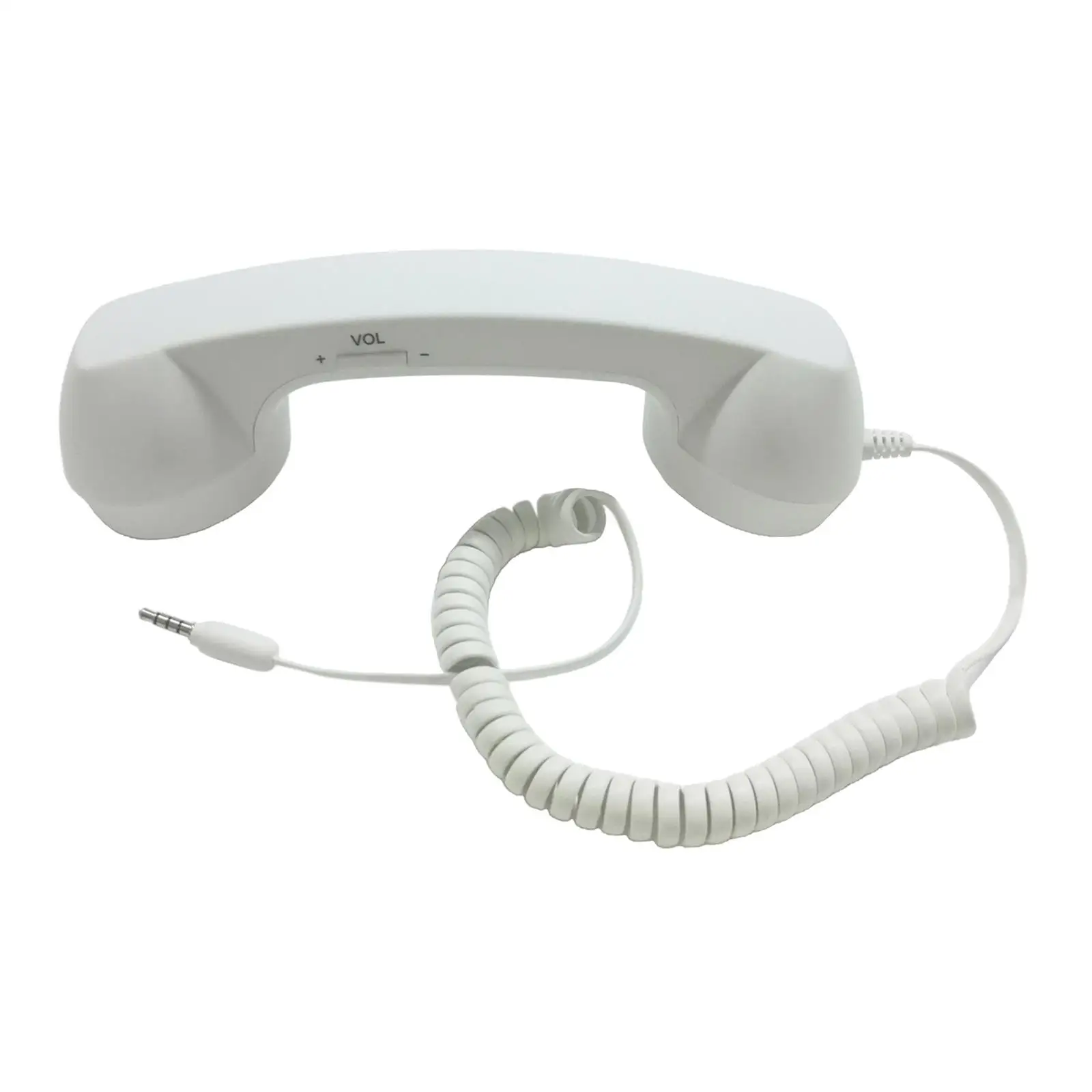 Retro Telephone Handset 3.5mm,  Stylish Mini Phone Call Receiver Microphone Speaker for