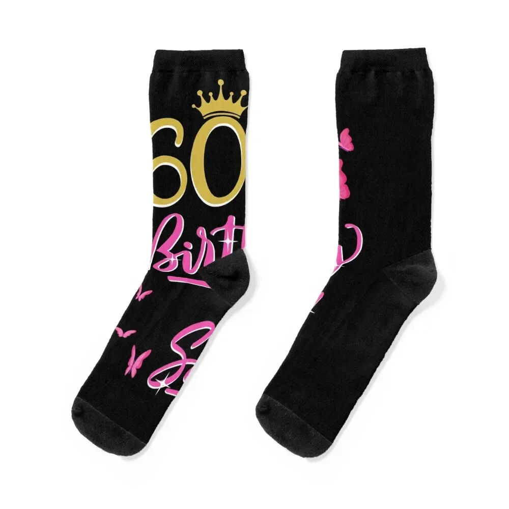 60th Birthday Squad 60 Years old gift Socks cycling halloween Stockings compression cute Man Socks Women's