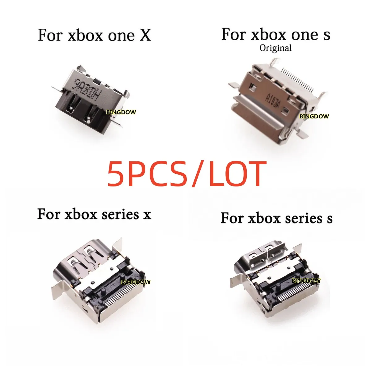 Original HDMI-compatible Charging Port For Xbox Series S X Power Jack Socket Connector For Xbox One/Slim/X Free shipping