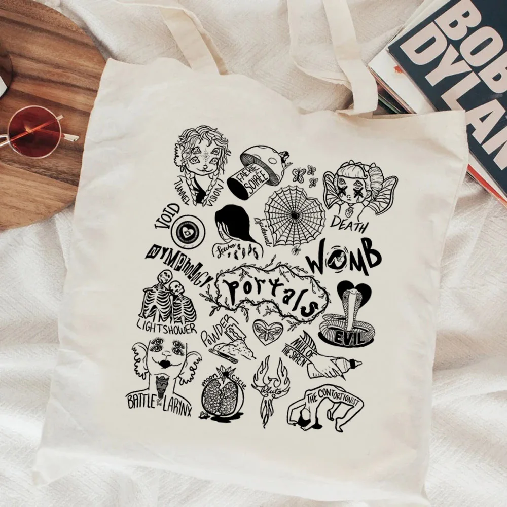 

Melanie Martinez shopping bag bolso eco jute bag tote recycle bag shopper bag bolsas reutilizables tote fabric sac toile