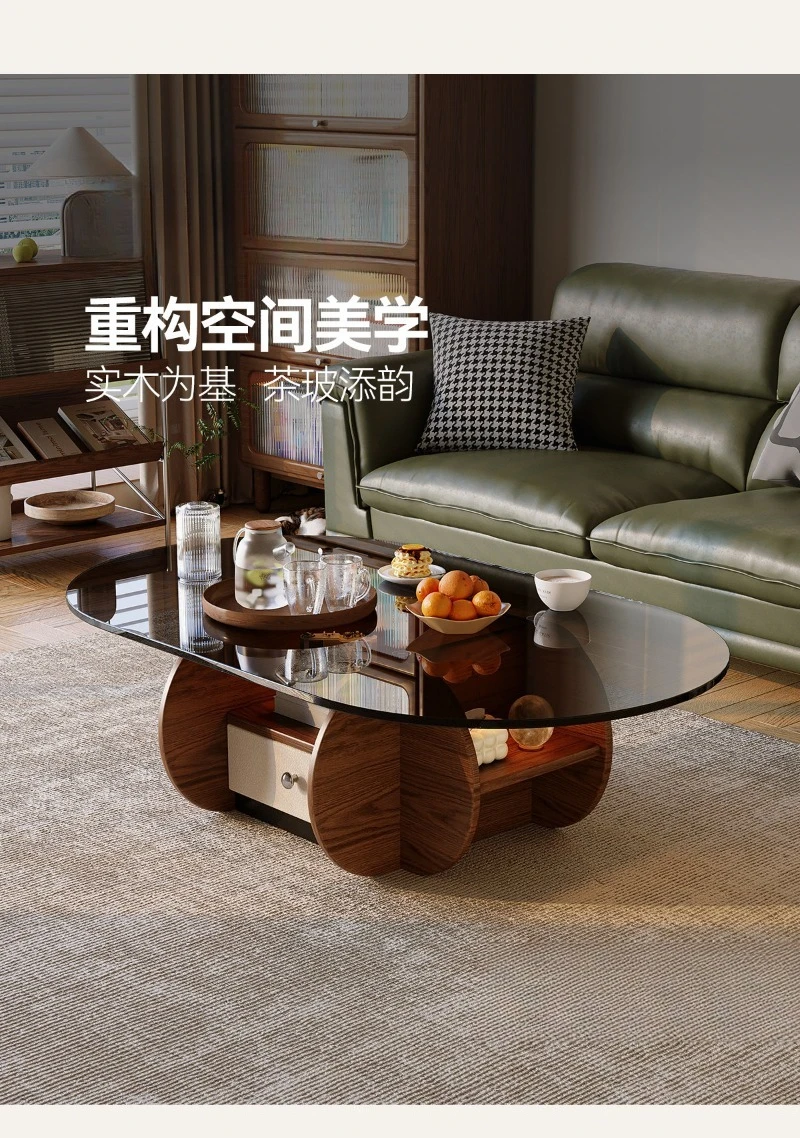 Kleine ovale salontafel van ma - Young Tea Coffee recensie en prijs