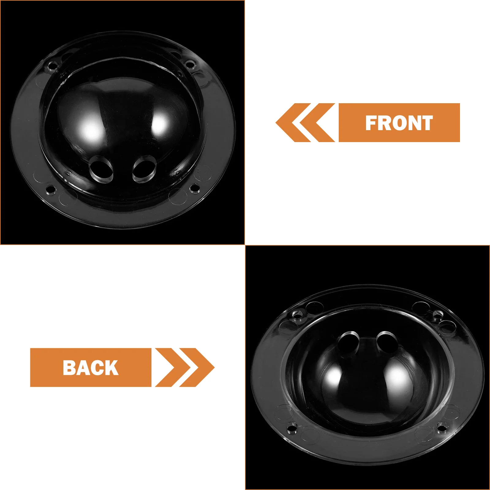 

Clear Acrylic Dog Dome Semicircle Cat Window Pet Carrier Accessories Sturdy Design Smooth Surface Rounded Edges for Pets