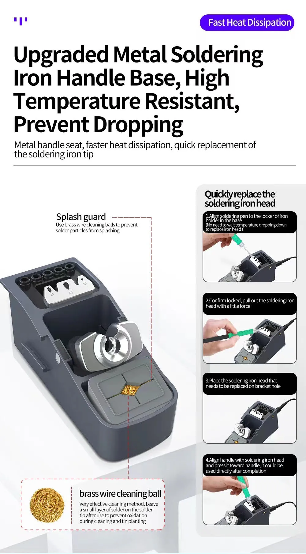 JC AIXUN Soldering Iron Stand Soldering Holder for AIXUN T3A/T3B Soldering Station Iron Tip Electric Solder Iron Handle Bracket