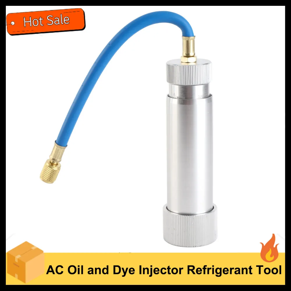 

Инжектор масла и крашения переменного тока, инструмент для впрыска хладагента, 2 унции, ручной инструмент для впрыска масла переменного тока с адаптером для домашней автомобильной системы HVAC
