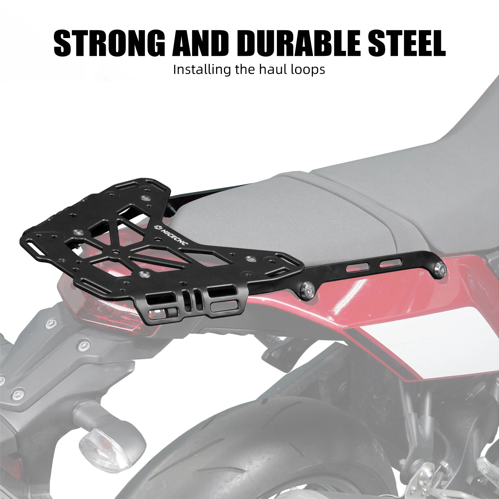 

For 2019-2024 Yamaha Tenere 700 Luggage Rack Saddlebags Carrier Topcase Mount Brackets for Yamaha Tenere 700 Rally Edition 20-24
