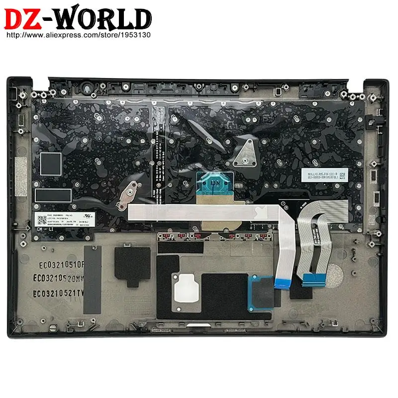 Imagem -03 - Latin Espanha Backlit Teclado com Escudo Palmrest Case Superior para Lenovo Thinkpad T14s Gen1 T490s T495s Portátil c Capa 5m10z41412