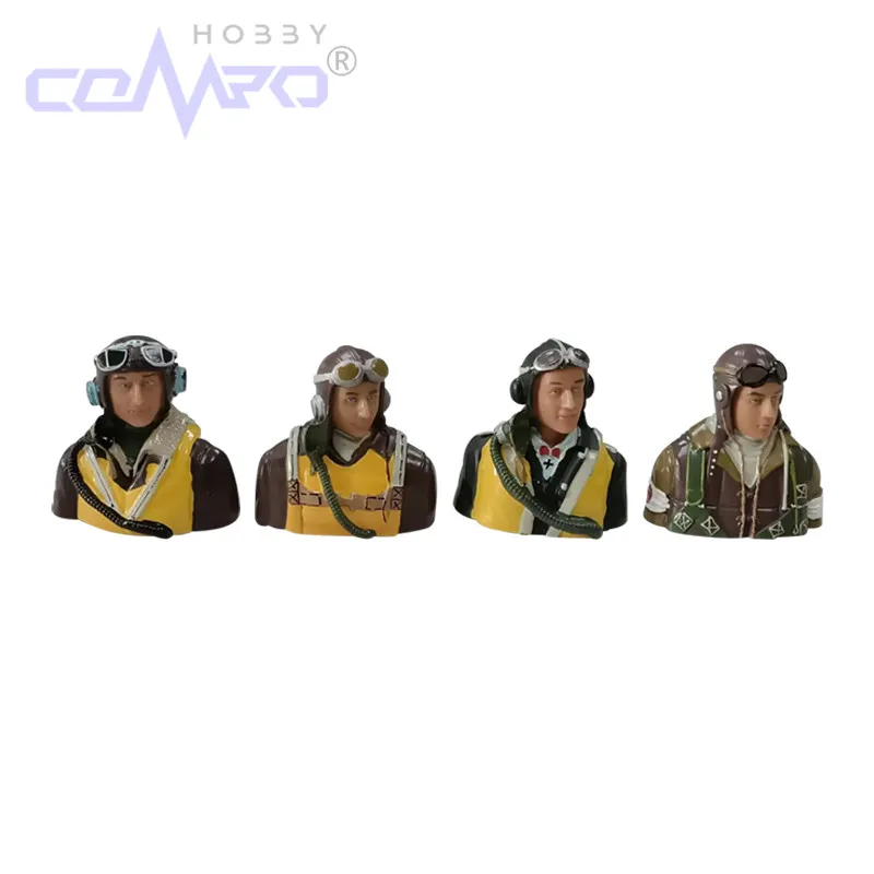 1/6スケール 1/5スケール ハーフボディ シミュレート シビルパイロット フィギュア 帽子付き おもちゃ モデル RC飛行機 アクセサリー ホビー カラー ブラウン 1個