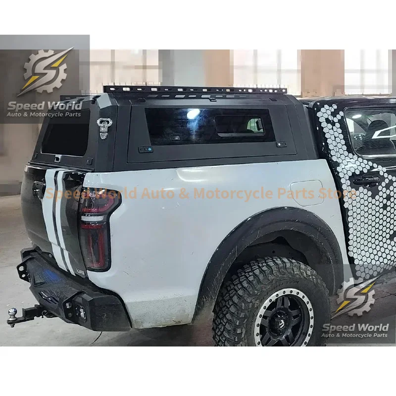 Brand New Modification Hot Sale Auto Parts Pickup Truck Canopy With Side Glass Door Use For Great Wall GWM Poer view 3