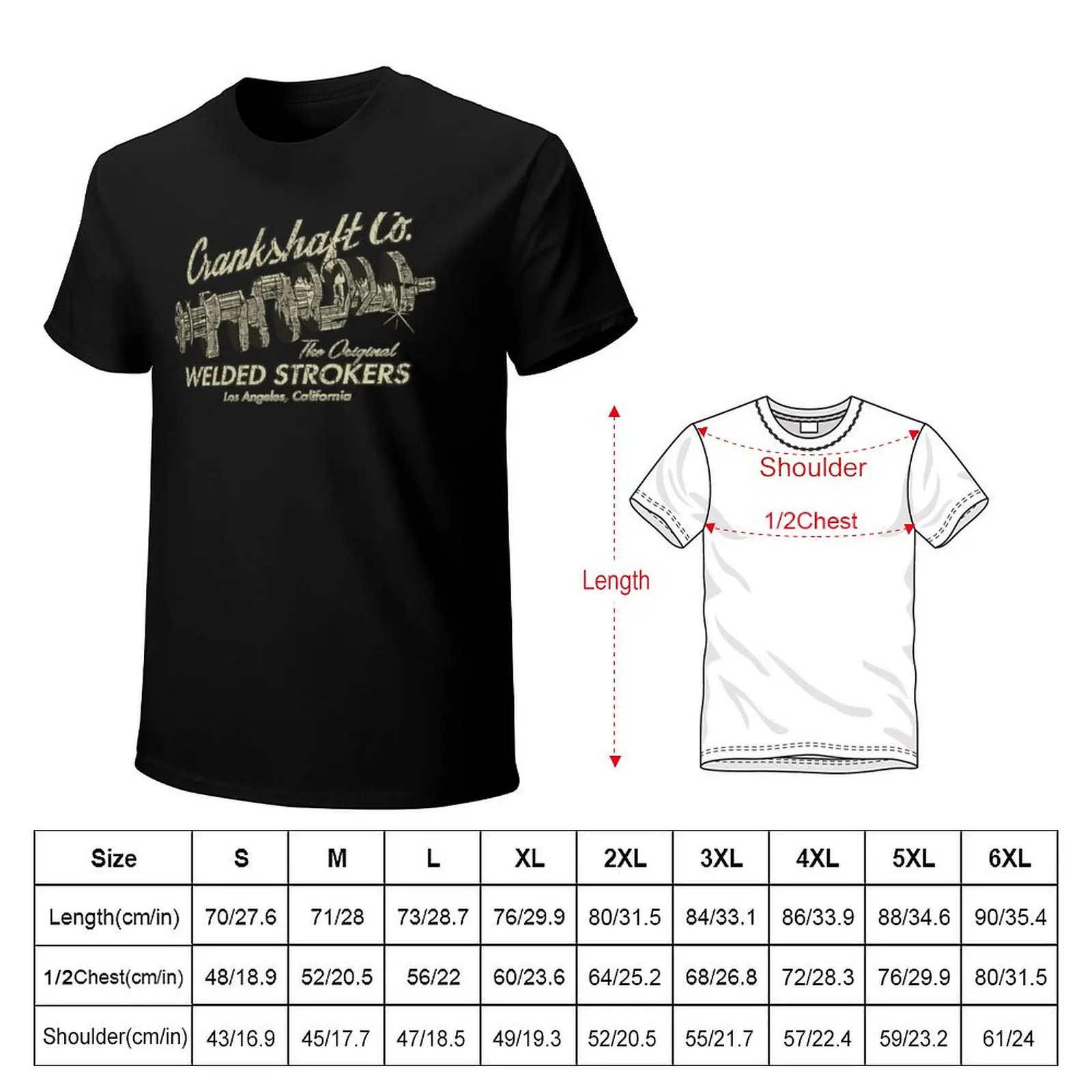 Crankshaft Company Welded Strokers 1965 T-Shirt Casual Daily Graphic Tee