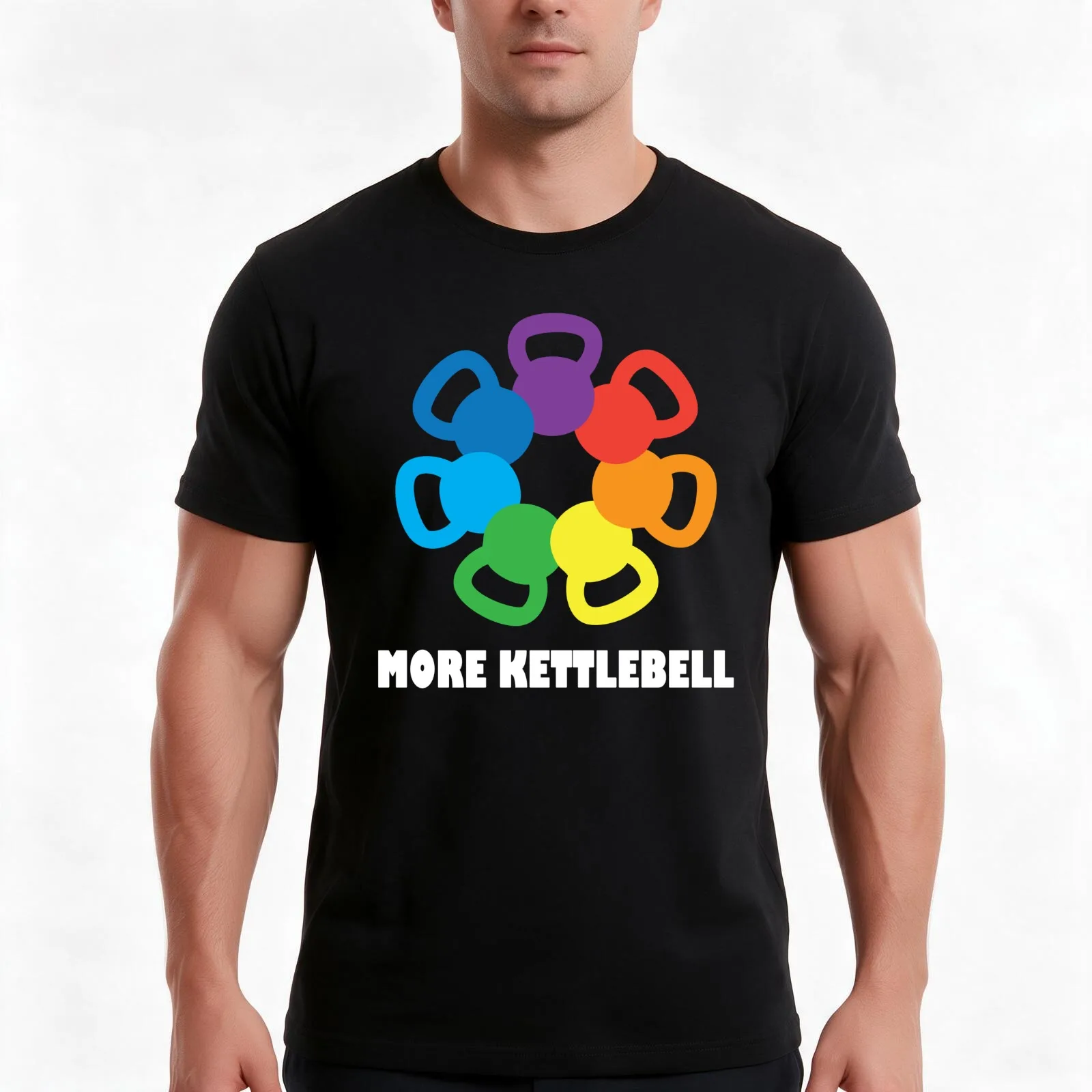 More Kettlebell For Crossfit Men T Shirt t shirt for man 100 percent cotton