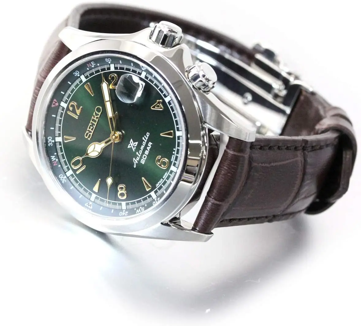 

Seiko Prospex Alpinist Limited Model SBDC091 Сделано в Японии Автоматические часы из нержавеющей стали с зеленым циферблатом