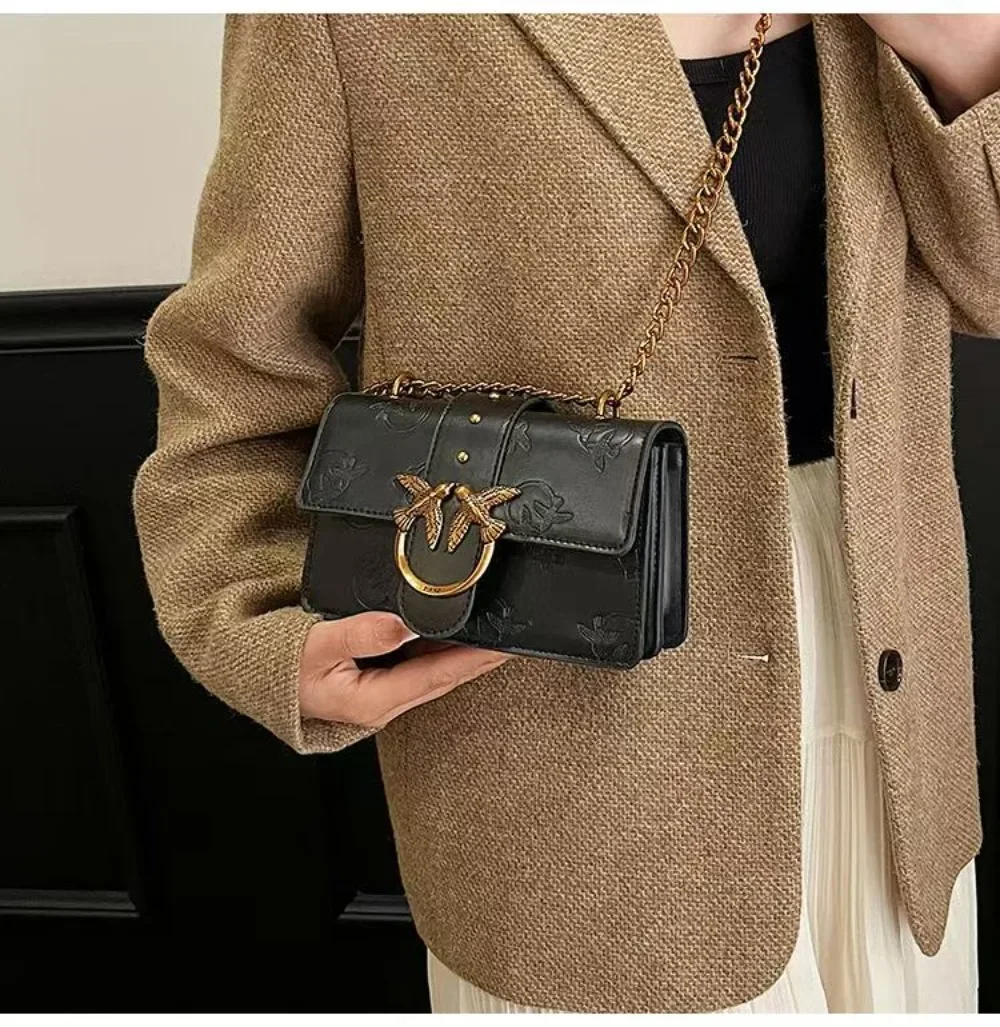 2026 Frühjahr/Sommer Kleiner Vogel Geprägte Unterarm-Schultertasche Neue Casual-Handtasche Ketten-Umhängetasche Geeignet für Frauen.689 – Detail 23