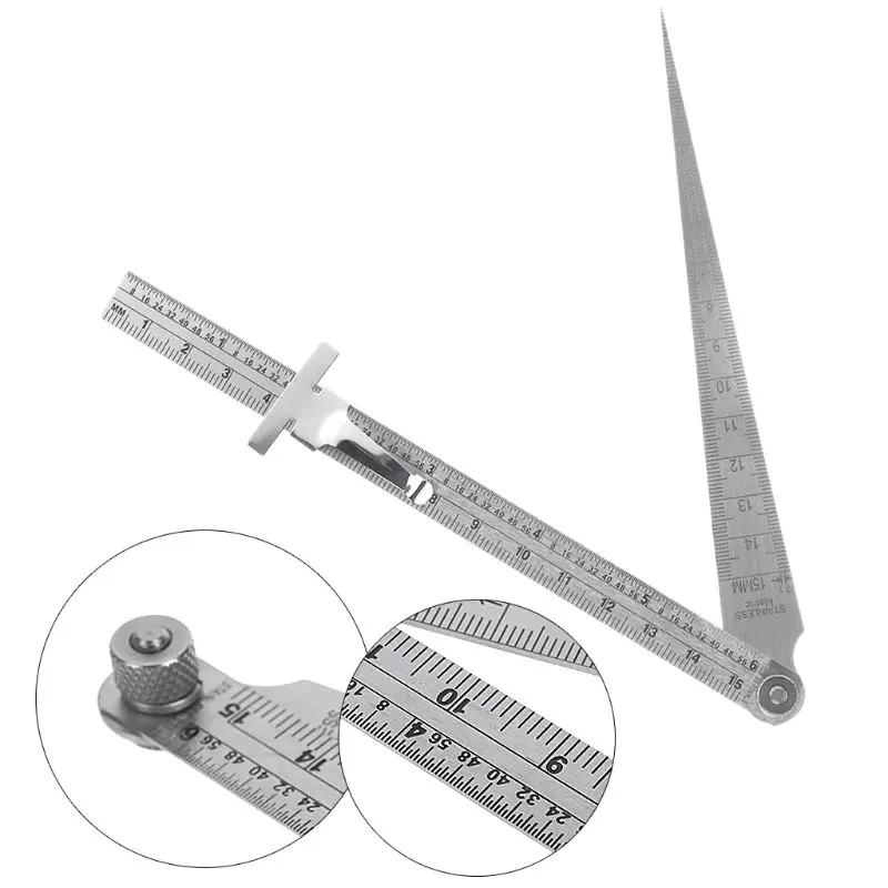 Simple and Reasonable Stainless Steel Welding Taper Gage Feeler Gauge Hole Inspection Test Ruler