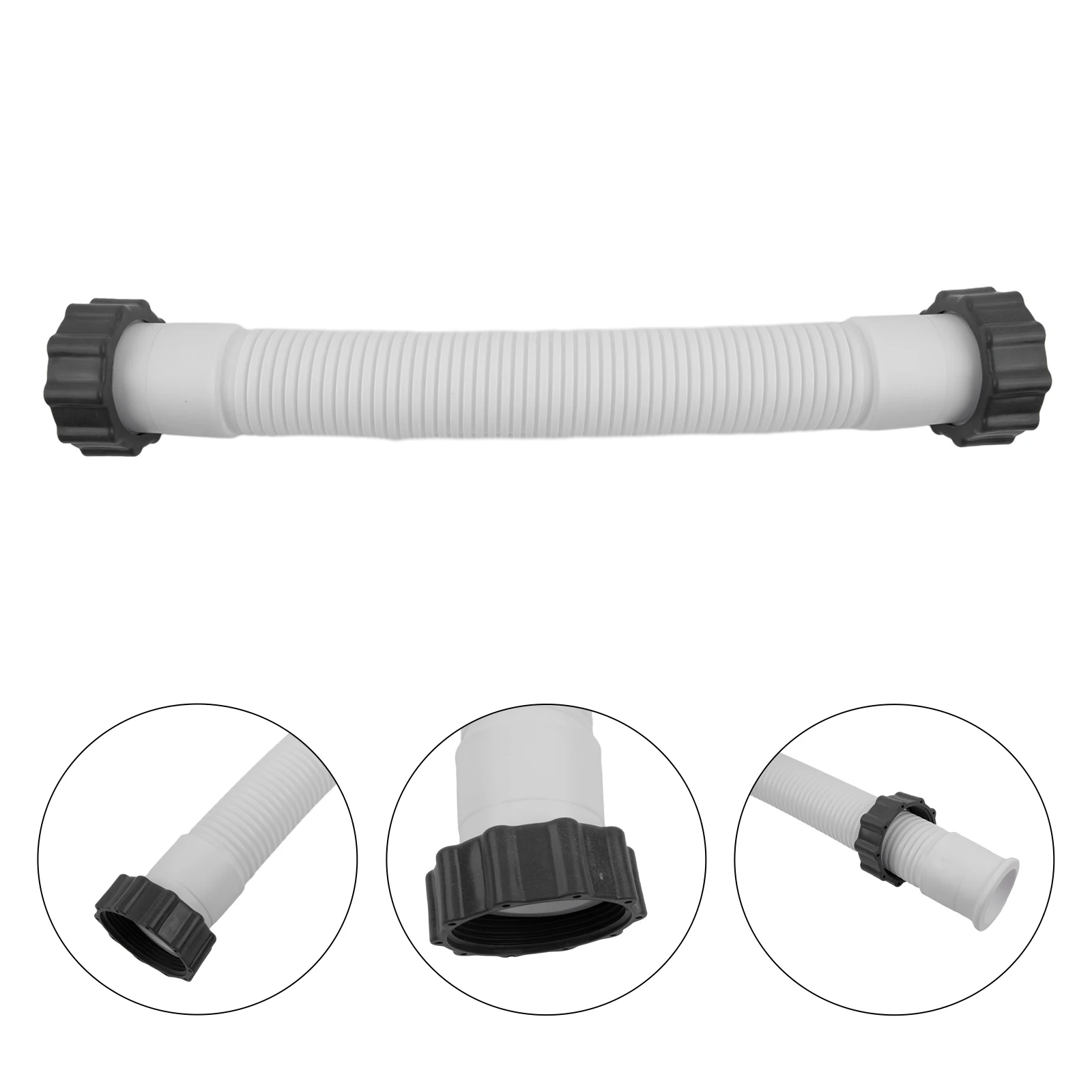 Flexible Polyethylene Plastic Pool Hose for Intex 16 Inch Sand Filter Pump Compatible with SF70110 2 and SF60110 1
