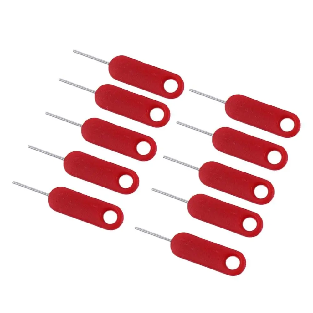 10pcs Phone Key Tool Pin Ejecting Mobile Phone Removal Card Pin Sim Card Tray Ejector Card Needle Eject Pin