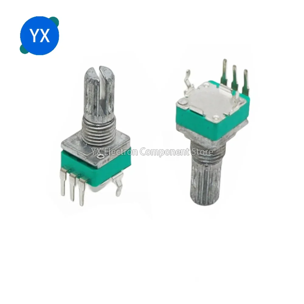 

10PCS RK097 Precision Potentiometer Vertical Single Link Shank L=15mm A5K A10K A50K A100K A500K A1M