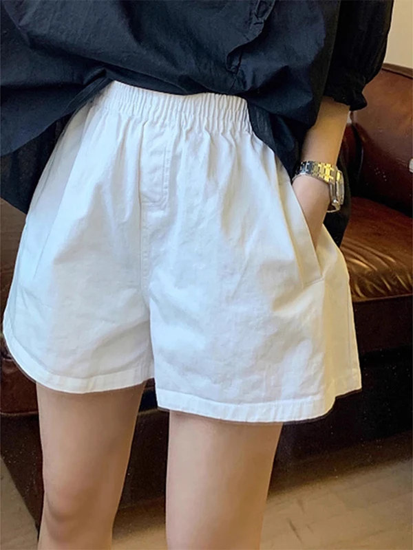 High-End Women's Fashion Loose Wide Leg Casual Pants Elastic Waist Summer 2026 Style Elegant Slimming Casual Trousers