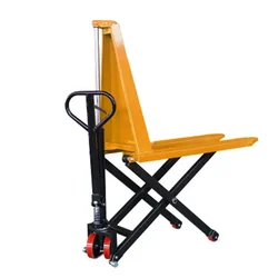 high lift hydraulic pallet jack 1ton 1.5ton hand operated scissor lift new manual  adjustable  truck