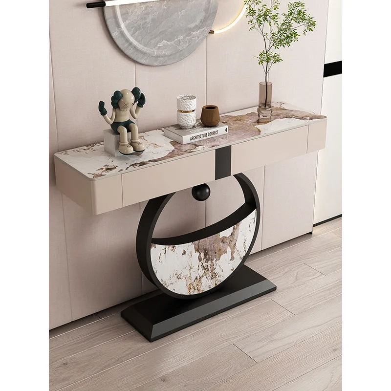 Creative And Simple Light Luxury Home Decoration Table Is Extremely Narrow And Simple End View Table Corridor Entrance Cabinet H