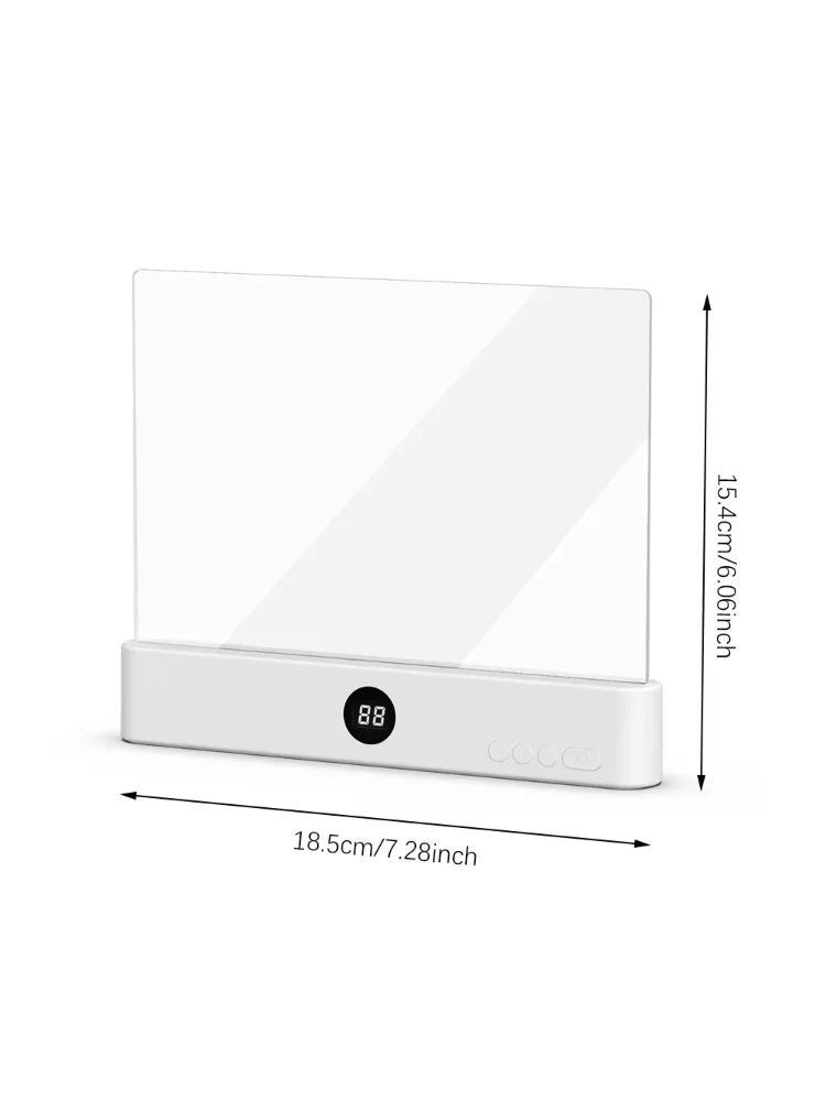 Book Light  Led Lights  Rechargeable LED Flat Book Lights 3 Colors & Timer, Dimmable Panel Plate Book Lamp