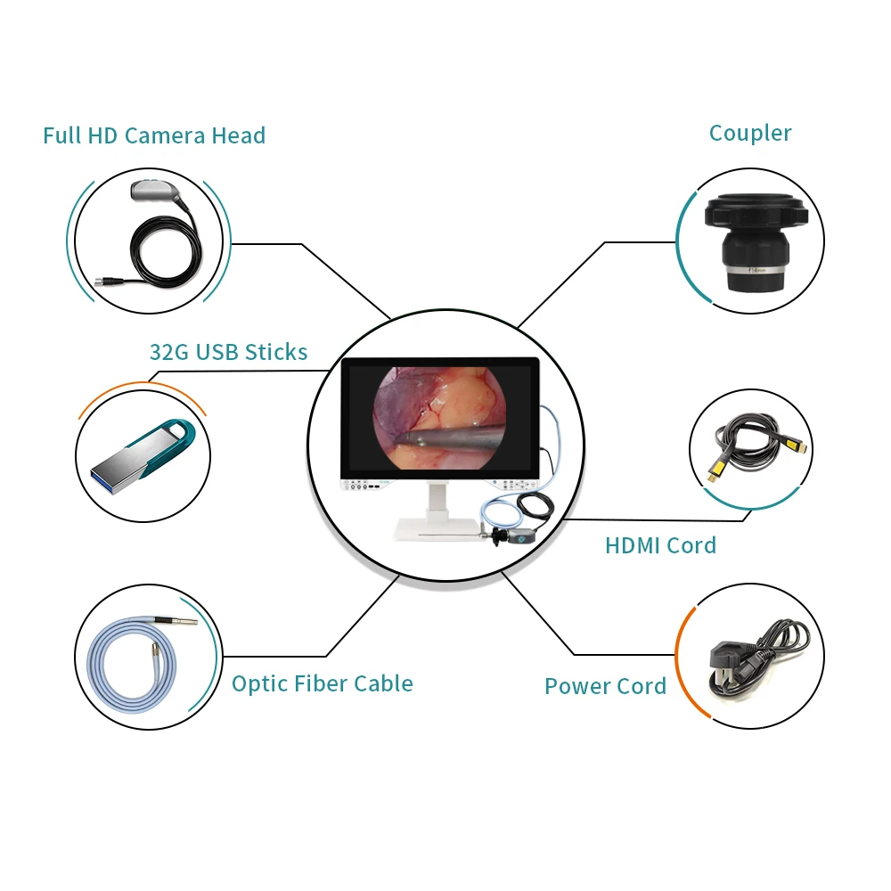 27inch 1080P Full HD 5 in 1 Medical Endoscope Camera Arthroscope System With Surgical Arthroscopy Laparoscopy Cystoscope