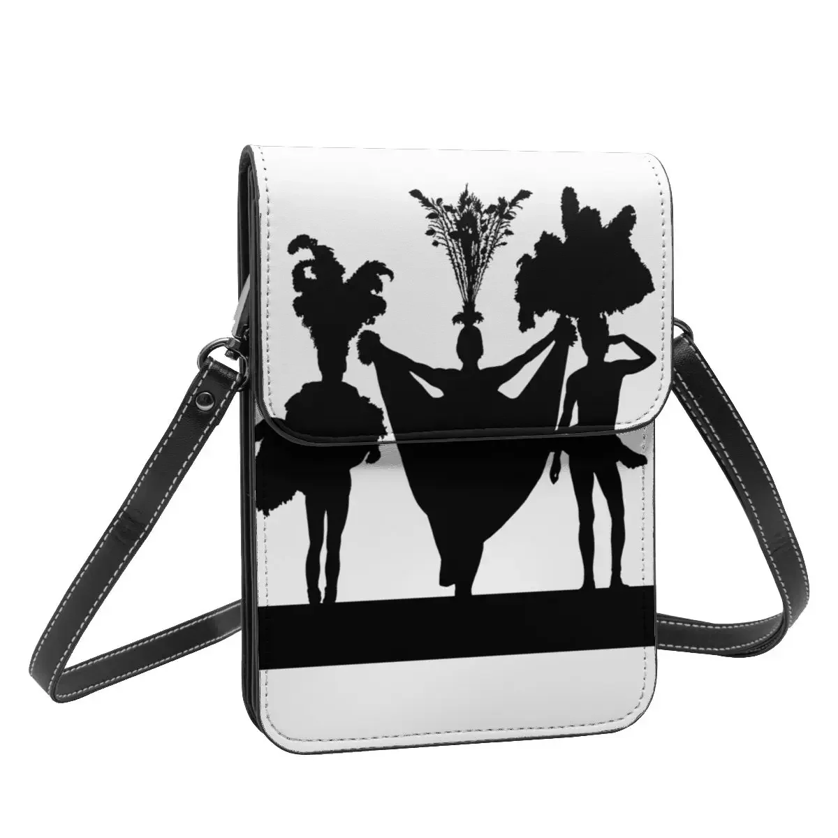 Drag Queen Silhouette Shoulder Bag Priscilla Movie Student Fashion Mobile Phone Bag Reusable Leather Outdoor Bags