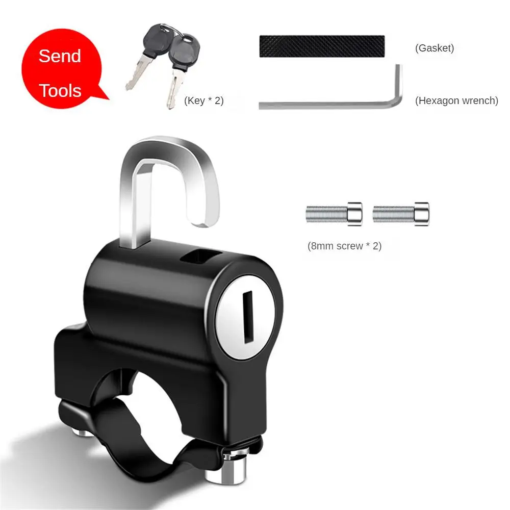 قفل أمان متعدد الوظائف للسيارة الكهربائية ، مضاد للسرقة ، مضاد للسرقة ، مريح وعملي ، متين ، قفل خوذة سكوتر ، عالمي