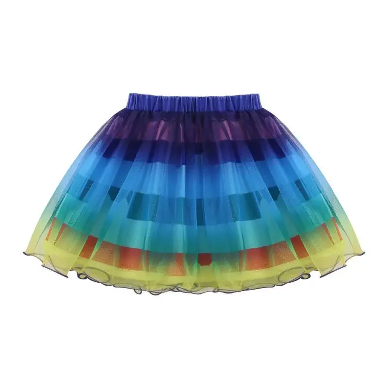 قوس en-ciel rayé الباليه توتو jupe تي شيرت كيس فرقة ملء أنيمي dessin أنيمي ميغنون مايلي رداء هاوتس كوستو
