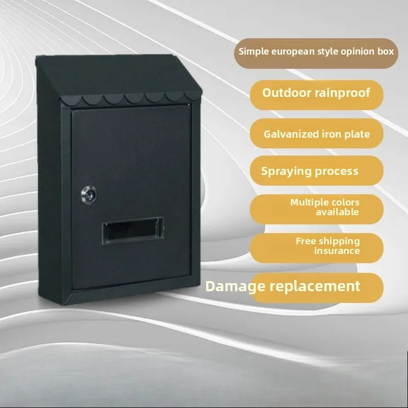 

European-style Courtyard Villa Household Wall-mounted Mailbox Mailbox