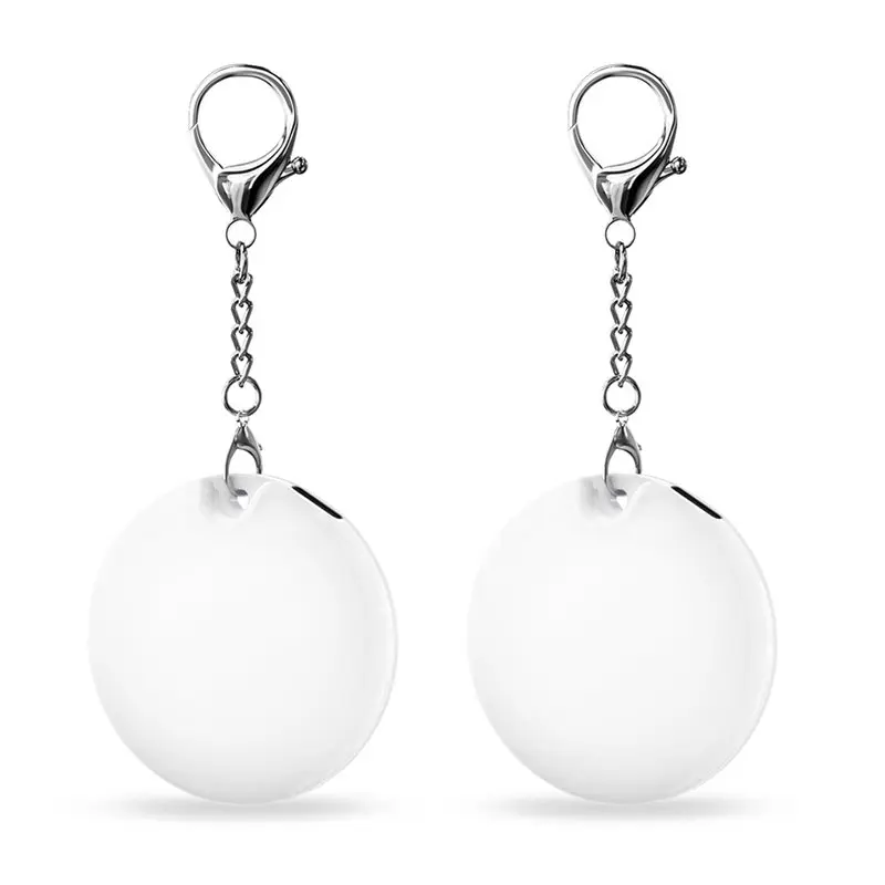 A95D-Touch Sensing Lamp Purse Light 2PCS Round Shaped Handbag, Love Wallet Tote Bag For Keychain,For Women Girls Mother