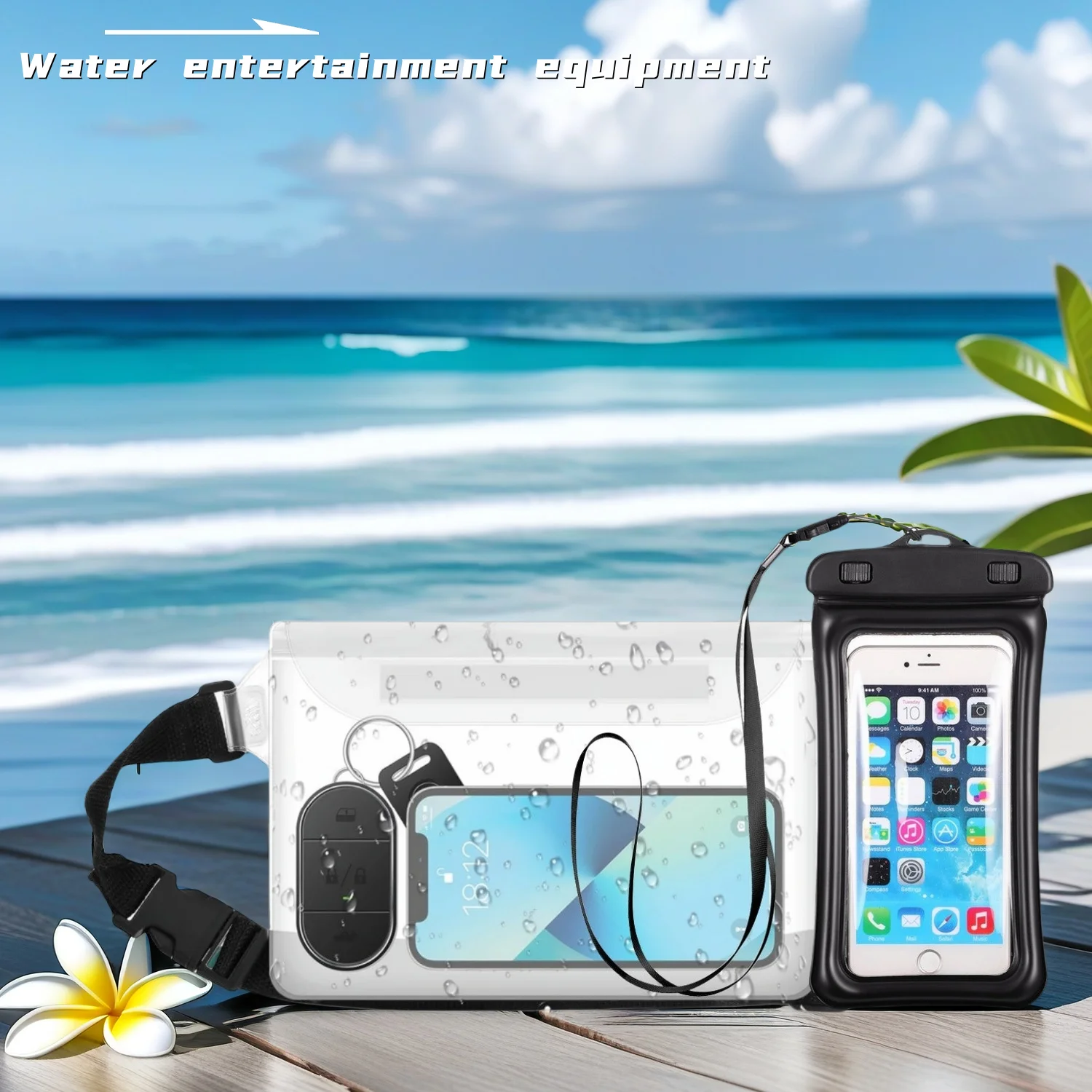 

3-слойная водонепроницаемая герметичная сумка для плавания, большой размер, прозрачная сумка для подводной сухой защиты для Iphone, чехол для мобильного телефона