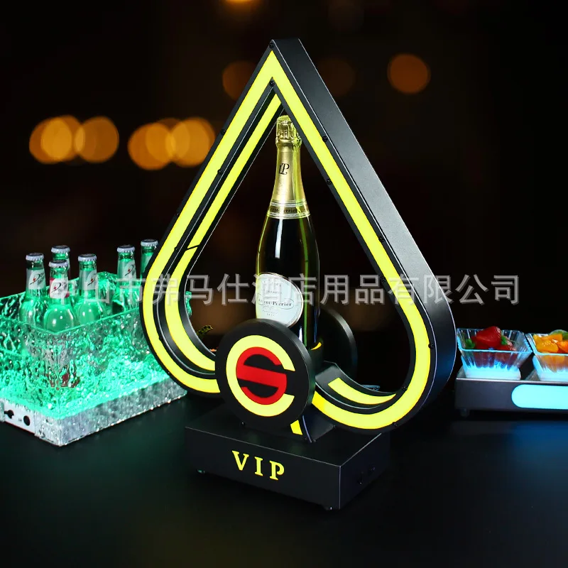 

Светящаяся подставка для вина для бара KTV, креативная лопата, красная зарубежная подставка для Мартелла, подставка для шампанского